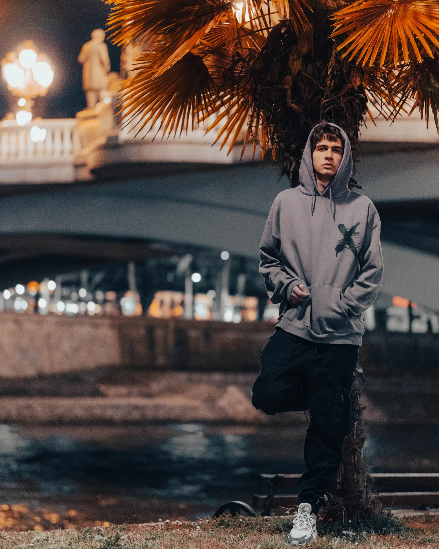 David Black portrait at night